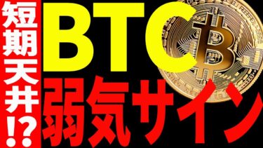【仮想通貨】ビットコイン弱気サイン出現で短期天井か⁉︎今後の最新戦略を共有！