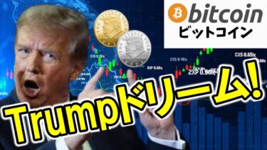 【仮想通貨 ビットコイン】たった1時間で約31億円の爆益！Trunpで見せつけてきた暗号資産の魅力に迫る！（朝活配信1720日目 毎日相場をチェックするだけで勝率アップ）【暗号資産 Crypto】