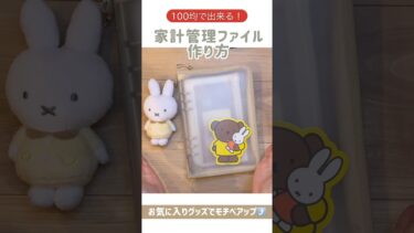 【100均】浪費家でも貯金できた家計管理ファイルはこれ❤️‍🔥#shorts #浪費家 #家計管理 #家計簿 #給料日ルーティン