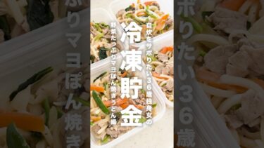 36歳独身フリーターの冷凍貯金  #冷凍弁当 #冷凍貯金 #同性カップル #カップルチャンネル