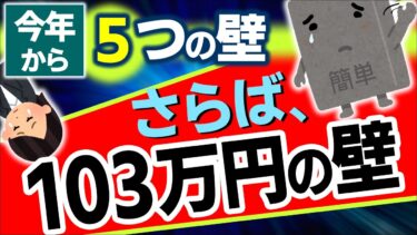 【超最速！】主婦は110万？子のﾊﾞｲﾄは123万？2025年からの年収の壁｡財務省は再び愚行を…【会社員･個人事業主･パート･扶養･学生/税金･所得･住民･社会保険/103･130･160万円】