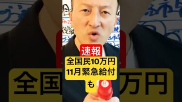 速報【11月緊急給付も】特別定額給付金10万円の2回目は？#現金10万円給付 #特別定額給付金2回目 #いつから給付開始