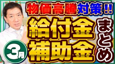 【3月度 物価高騰 給付金・補助金まとめ】LPガス支援金/ 家庭・事業者向け給付金/ 自治体独自の商品券/ 原油等価格高騰の支援金/ 融資に対する補助金等/ 詐欺注意〈25年3月時点〉