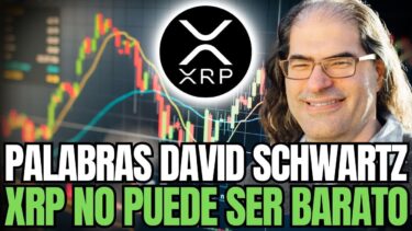 XRP Y LA RAZÓN POR LA CUAL NO PUEDE SER BARATO – PALABRAS DAVID SCHWARTZ