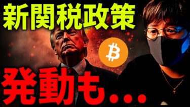 新関税発表！ビットコインは暴落するのか…意外と強いかも？